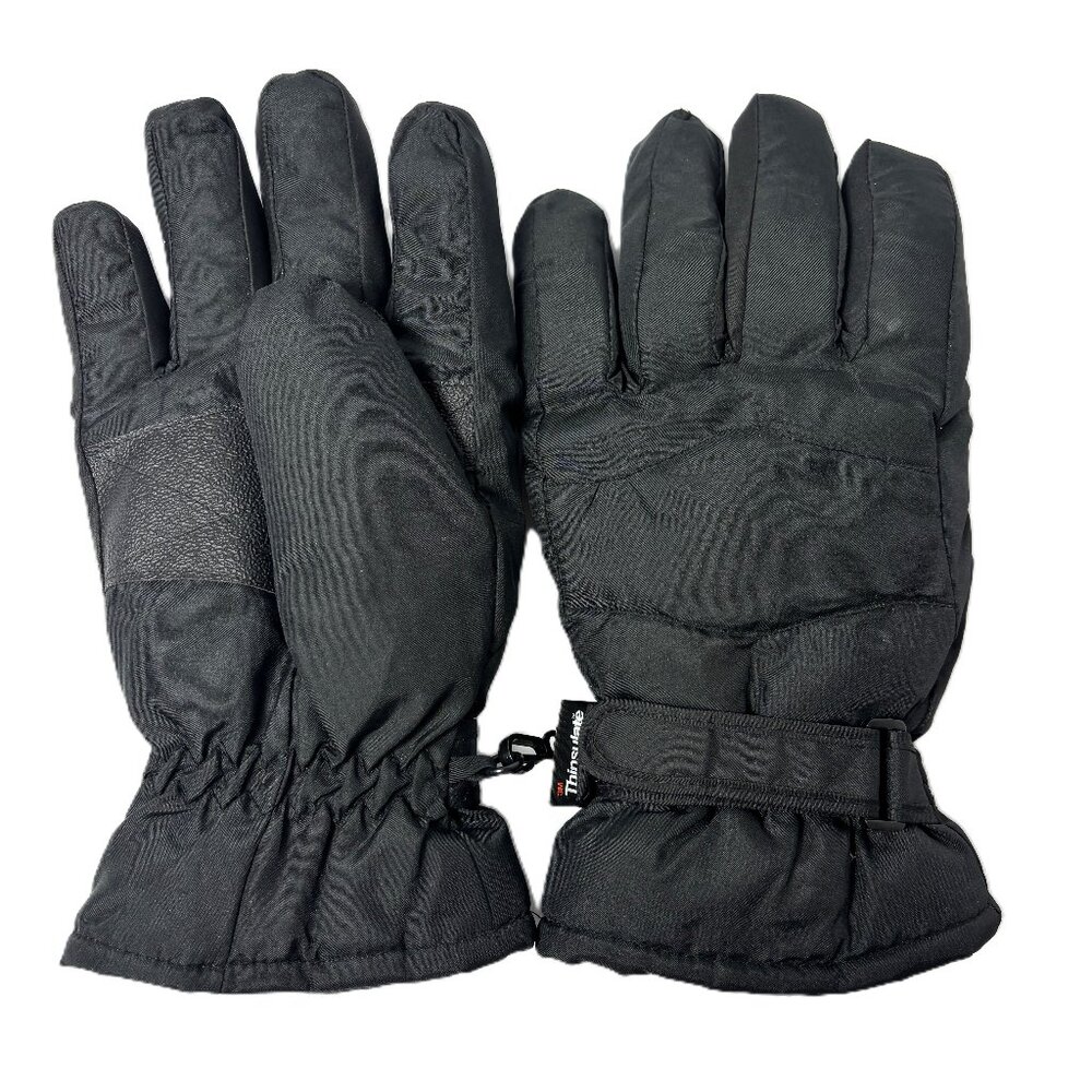 3M Thinsulate 40 gram Thermal Insulated Waterproof Black Ski Gloves X-Large